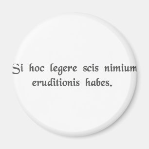 If you can read this, you're overeducated. magnet