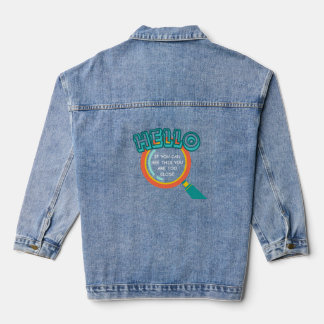 If you can see this denim jacket