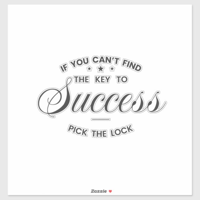 If You Can’t Find the Key to Success  (Sheet)