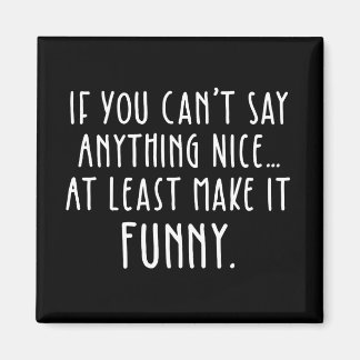 If You Can't Say Anything Nice, Make It Funny Magnet