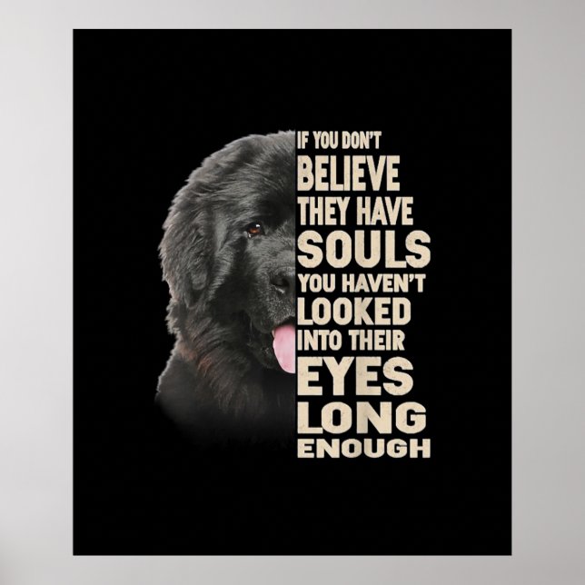 If You Dont Believe They Have Souls Newfoundland Poster (Front)