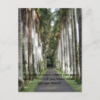 If you don't know where you are going... postcard