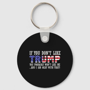 If You Dont Like Trump Then You Wont Like Me  Key Ring