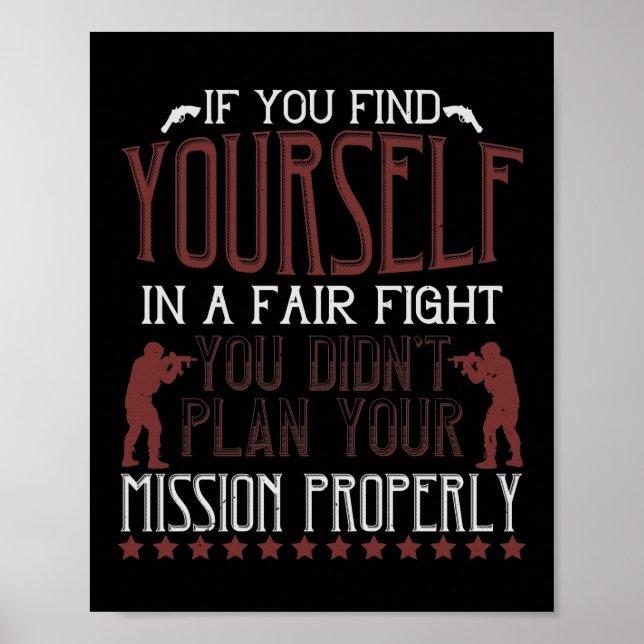If You Find Yourself In A Fair Fight Poster (Front)