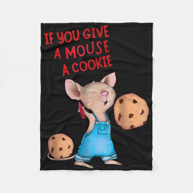 If You Give A Mouse A Cookie Costume Kids  Fleece Blanket (Front)