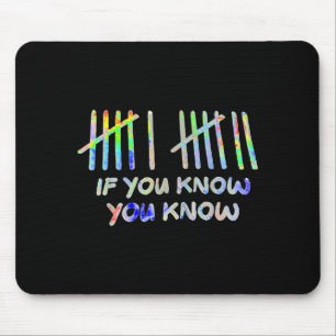 If You Know You Know 67 Six Seven Meme Mouse Pad