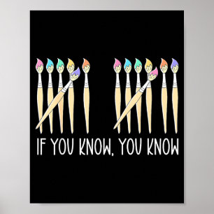 If You Know You Know Art Teachers Students 67 Six  Poster