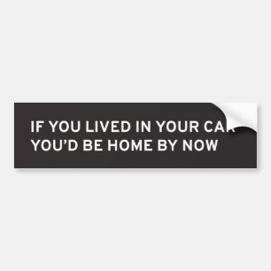 If You Lived in Your Car... Bumper Sticker