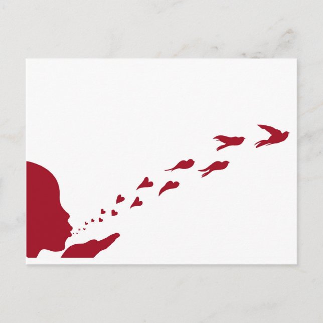 If you love something, set it free postcard (Front)