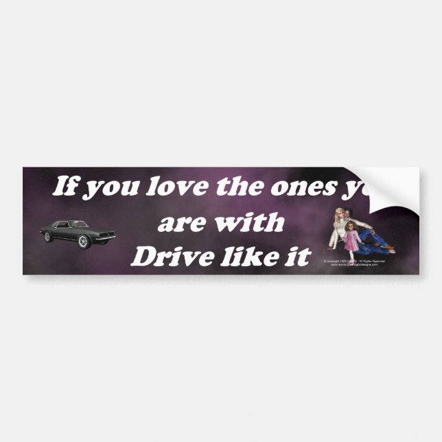 If_You_Love_the_Ones_purple_cloud Bumper Sticker (Front)