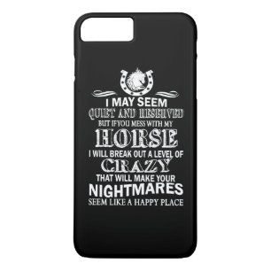 If You Mess With My Horse Case-Mate iPhone Case