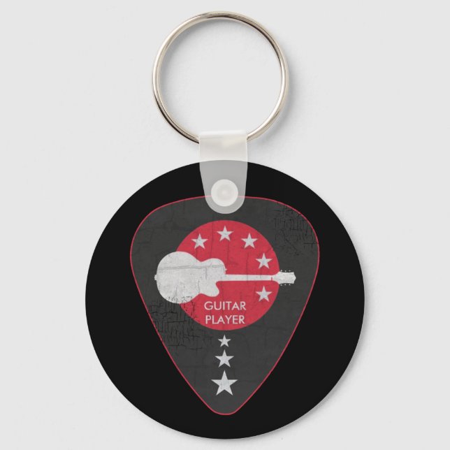 if you play the guitar key ring (Front)