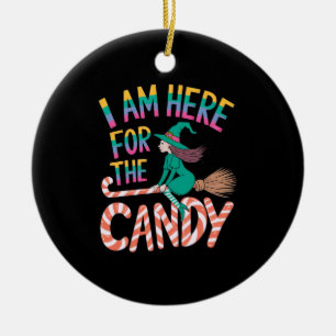 If You Read This She Fell Off Funny Halloween Ceramic Tree Decoration