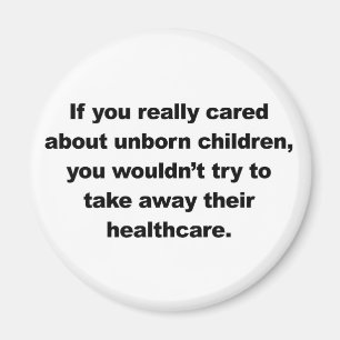 If you really cared about unborn children magnet