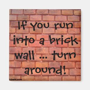 If you run into a brick wall ... turn around! Magn Magnet