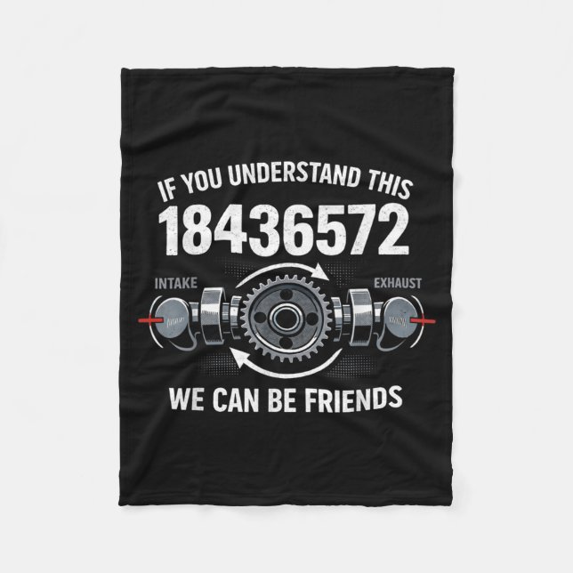 If You Understand 18436572 Engine Mechanic Fleece Blanket (Front)