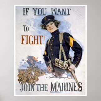 IF YOU WANT TO FIGHT POSTER