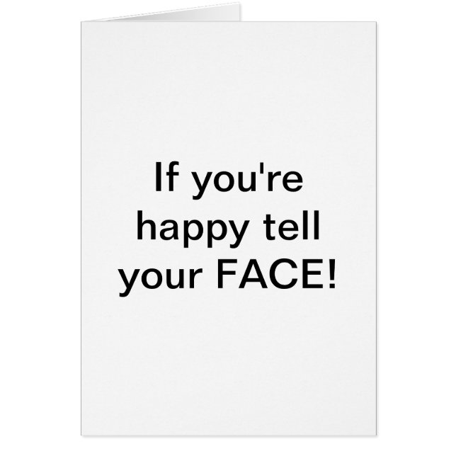 "If you're happy tell your FACE! by Lorette Starr  (Front)