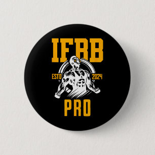 Ifbb Pro Established 2024 Professional Bodybuilder 6 Cm Round Badge