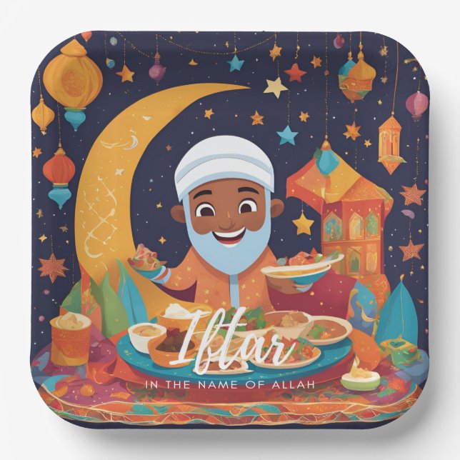 Iftar Disposable Dad Plates (Front)