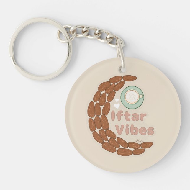 Iftar vibes inspired key ring (Front)