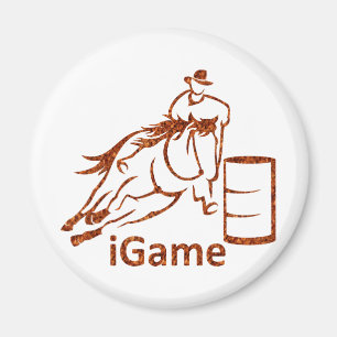 iGame Barrel Racing Horse Magnet