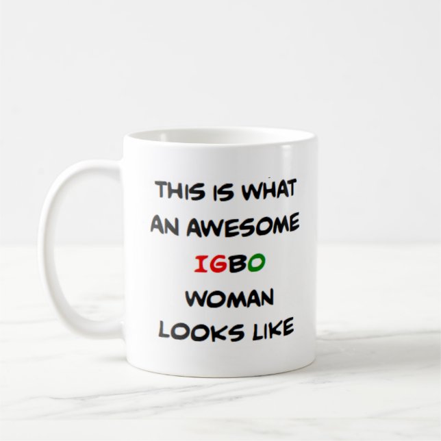 igbo woman, awesome coffee mug (Left)