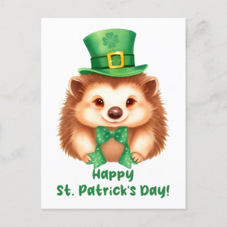 Igel Gráinneog Happy St Patricks Day Postcard