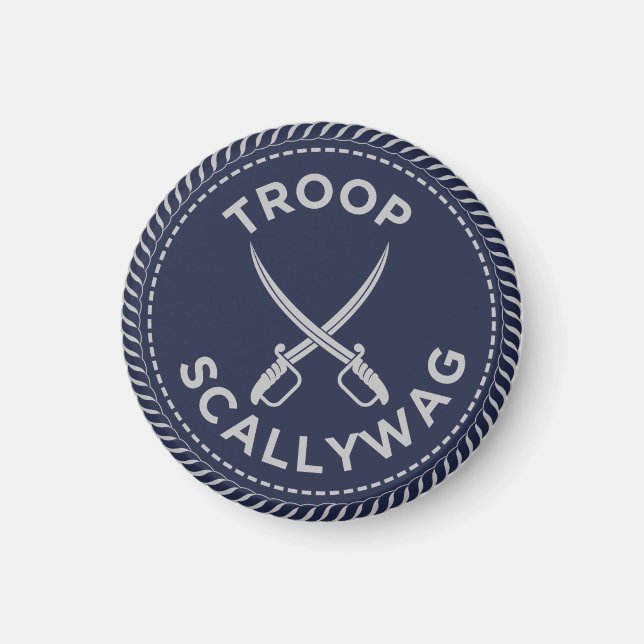 IGGPPCamp 2022 Troop Pride Magnet blue (Front)