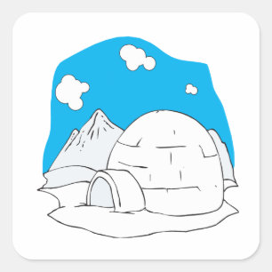 Igloo 2 square sticker
