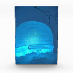 Igloo Room at Hotel de Glace, Quebec, Canada Photo Block