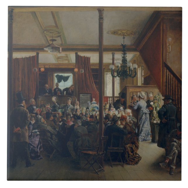 Ignacio de Leon y Escosura - Auction Sale Tile (Front)