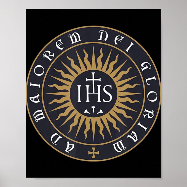 Ignatius of Loyola Society of Jesus Catholic T-Shi Poster (Front)