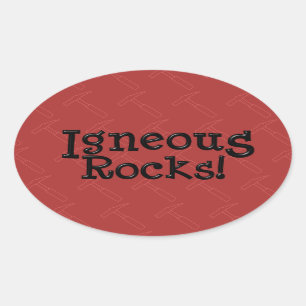 Igneous Rocks! Oval Sticker