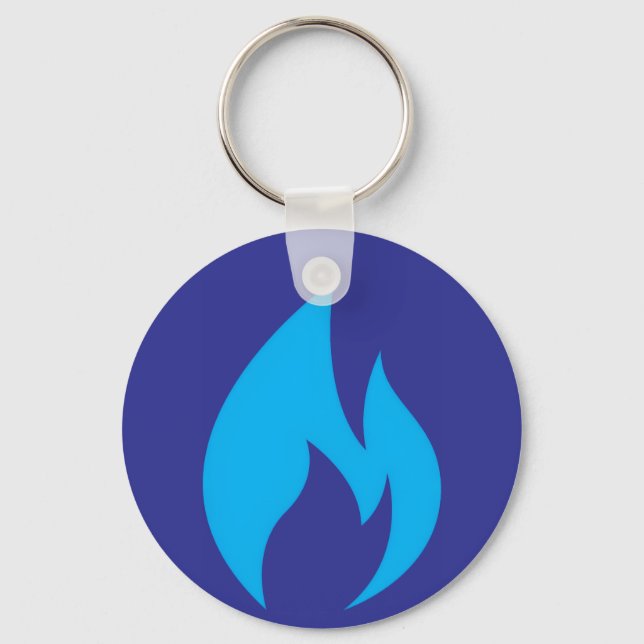 Ignite Blue Flame Keychain (Front)