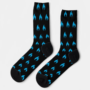 Ignite Blue Flame Socks