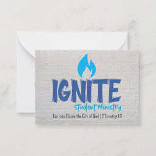 Ignite Flat Note Card