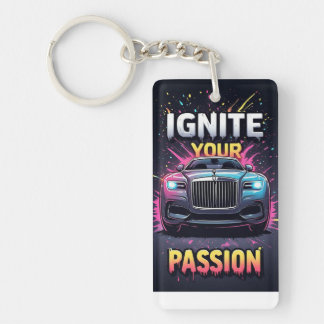 🏎️ Ignite Passion Bold Colour Splash Sports Car Key Ring