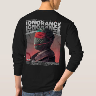 IGNORANCE masked face Brutalism Streetwear T-Shirt