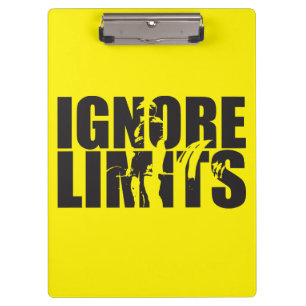 IGNORE LIMITS - Deadlift - Workout Motivational Clipboard