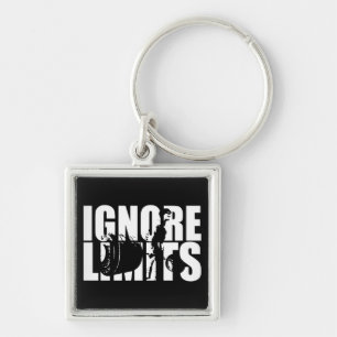 IGNORE LIMITS - Deadlift Workout Motivational Key Ring