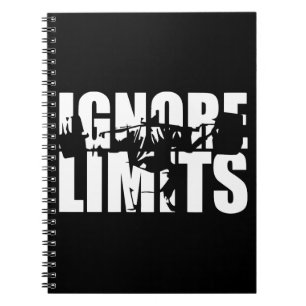 IGNORE LIMITS - Squat Leg Day Workout Motivational Notebook