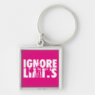 IGNORE LIMITS - Women's Weightlifting Motivational Key Ring