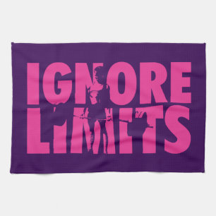 IGNORE LIMITS - Women's Weightlifting Motivational Tea Towel