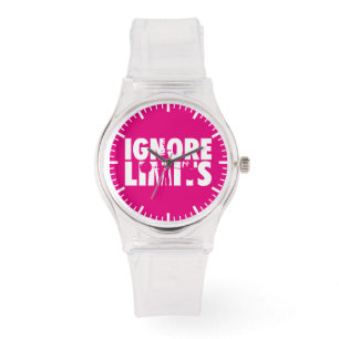 IGNORE LIMITS - Women's Weightlifting Motivational Watch