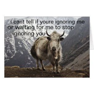 ignoring