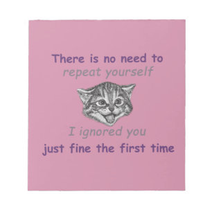 Ignoring You Notepad