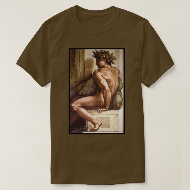 Ignudo by Michelangelo T-Shirt (Design Front)