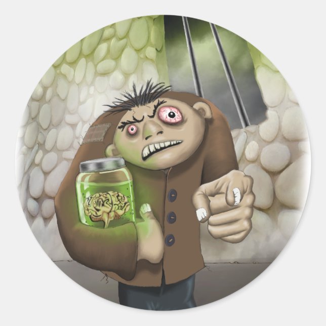 Igor with the Brains Sticker (Front)