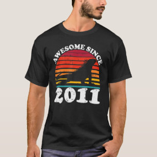 Iguana Awesome Since 2011 11th Birthday 11 Years O T-Shirt
